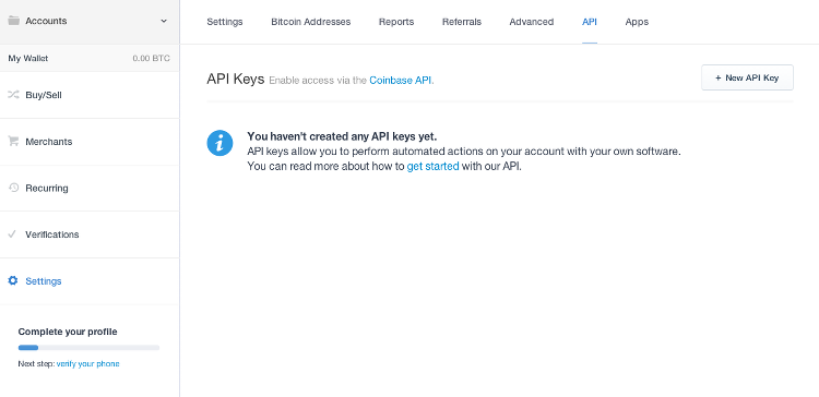 How to get bitcoin api key How to get bitcoin api key